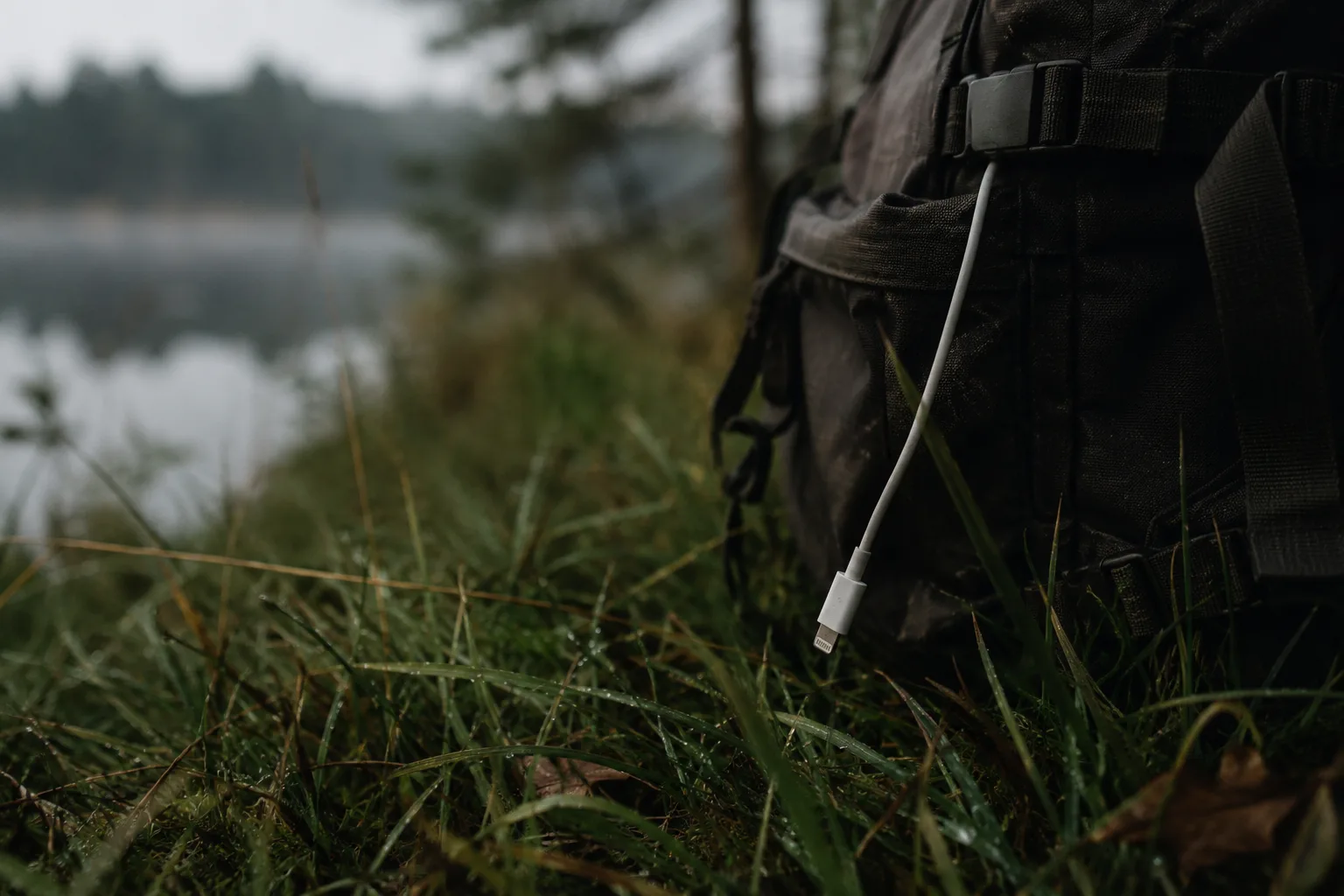 Kabel z plecaka